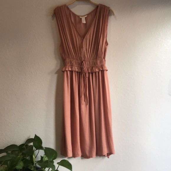 H&M sleeveless blush size 8 dress - Picture 1 of 5